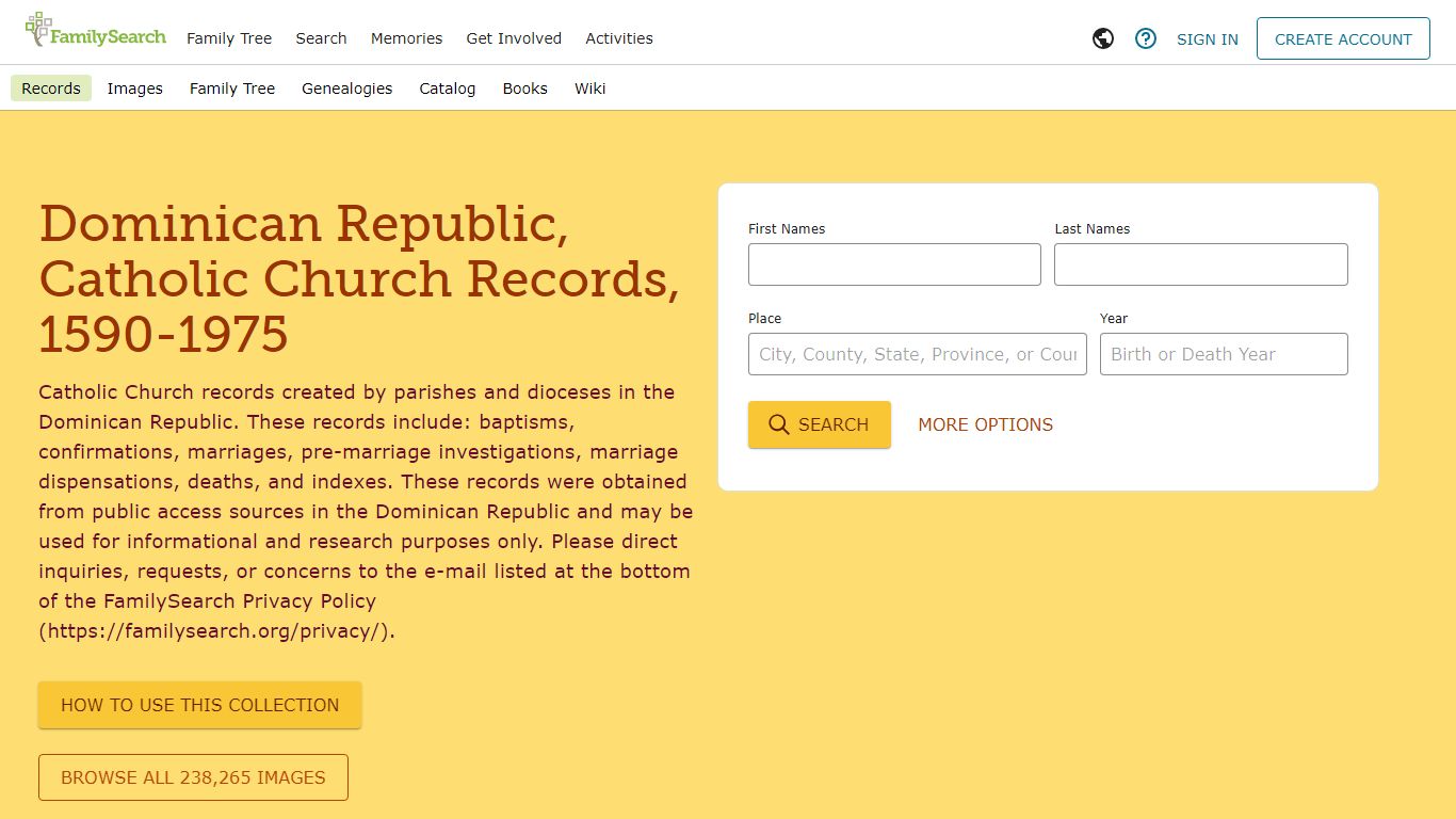 Dominican Republic, Catholic Church Records, 1590-1975 ...